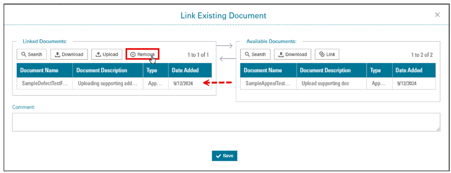 Linked Documents Column